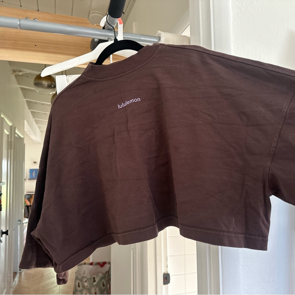 lululemon athletica Brown Short Sleeve Tee
